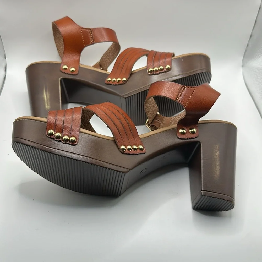 Brown Strappy Women's Sandals size 11